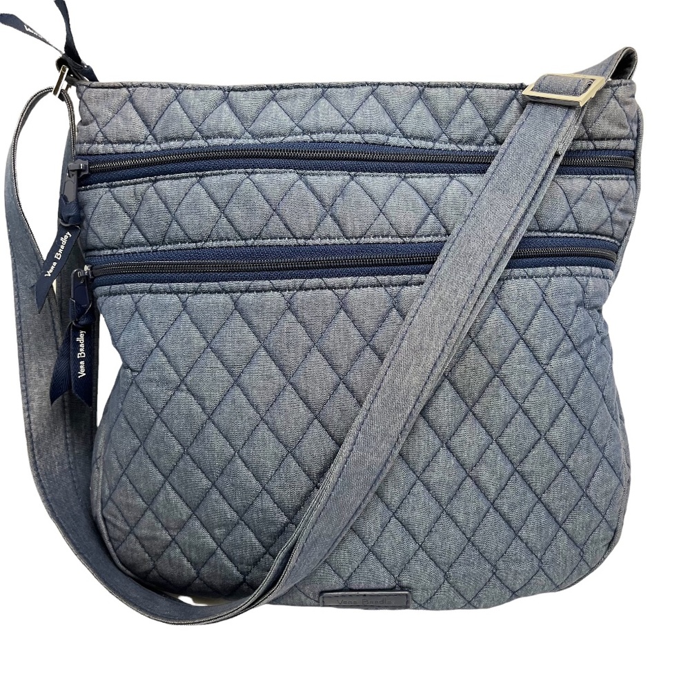 Vera Bradley Denim Quilted Crossbody Bag